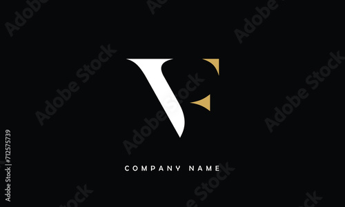 VF, FV, V, F Abstract Letters Logo Monogram photo