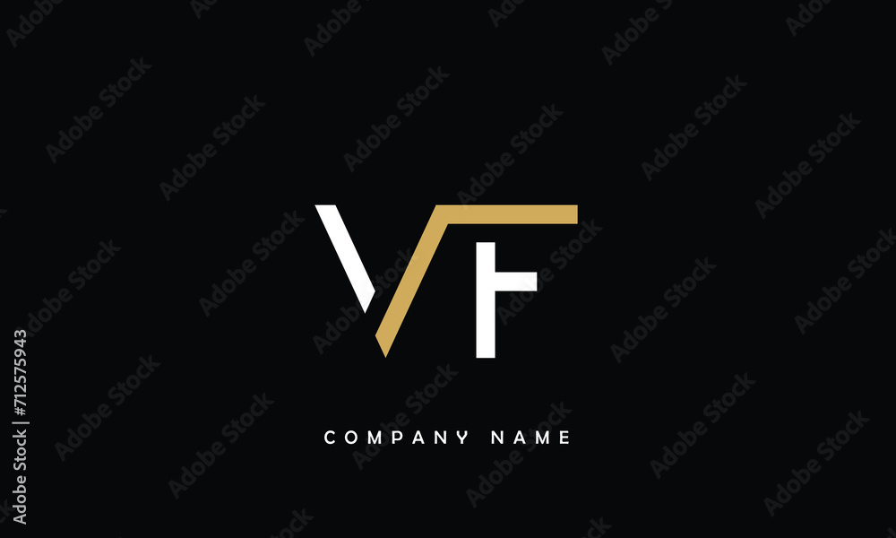 VF, FV, V, F Abstract Letters Logo Monogram VF, FV, V, F Abstract Letters Logo Monogram