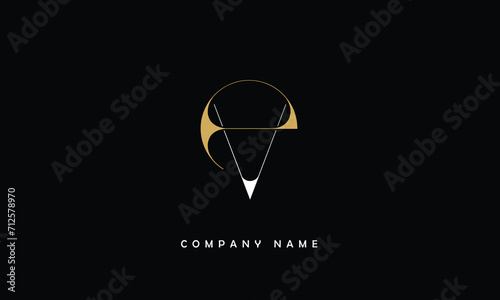 VE, EV, V, E Abstract Letters Logo Monogram