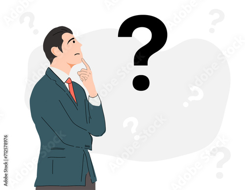 asking questions concept vector illustration