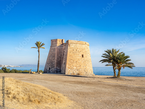 Macenas castle in Cabo de Gata, Spain