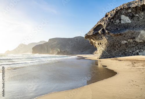 Monsul  beach in Cabo de Gata, Spain