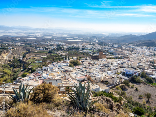 Views of Nijar town and church, Cabo de Gata, Spain