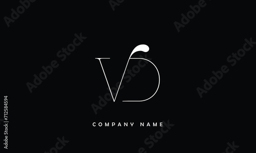 VD, DV, V, D Abstract Letters Logo Monogram