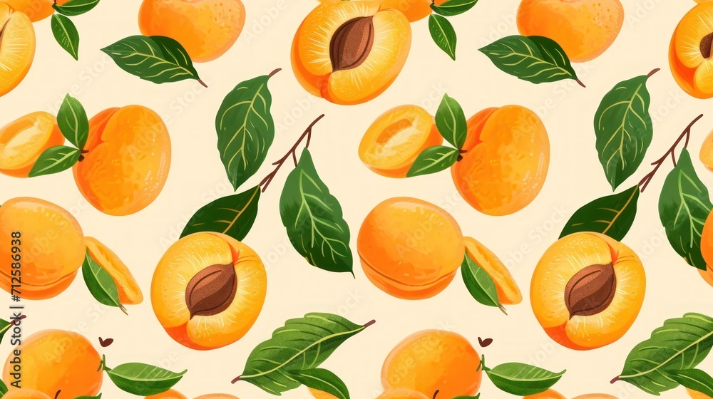  a bunch of oranges with green leaves on a white background with a pattern of oranges with green leaves on a white background.