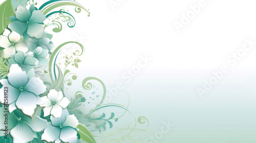 Exquisite design template, a large area is left blank, and there is a decorative element, solid color background at the corner, which is exquisite and beautiful.