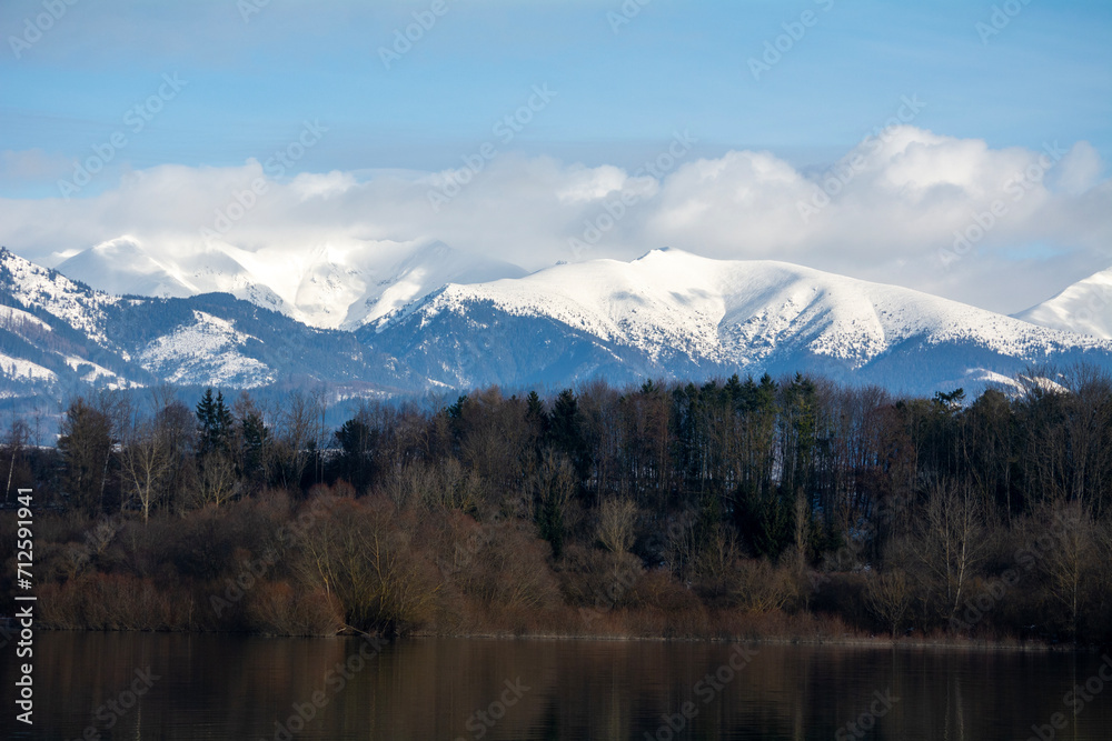 Winter in the Slovak Tatra Mountains full of snow. Winter in the Slovak Tatra Mountains full of snow.