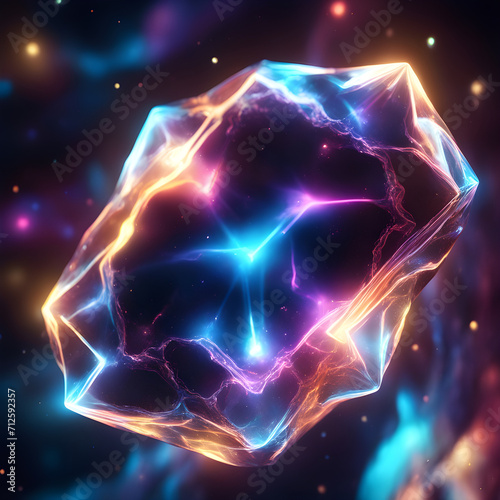 Colorized Diamond in a Nebula Wallpaper ou Background