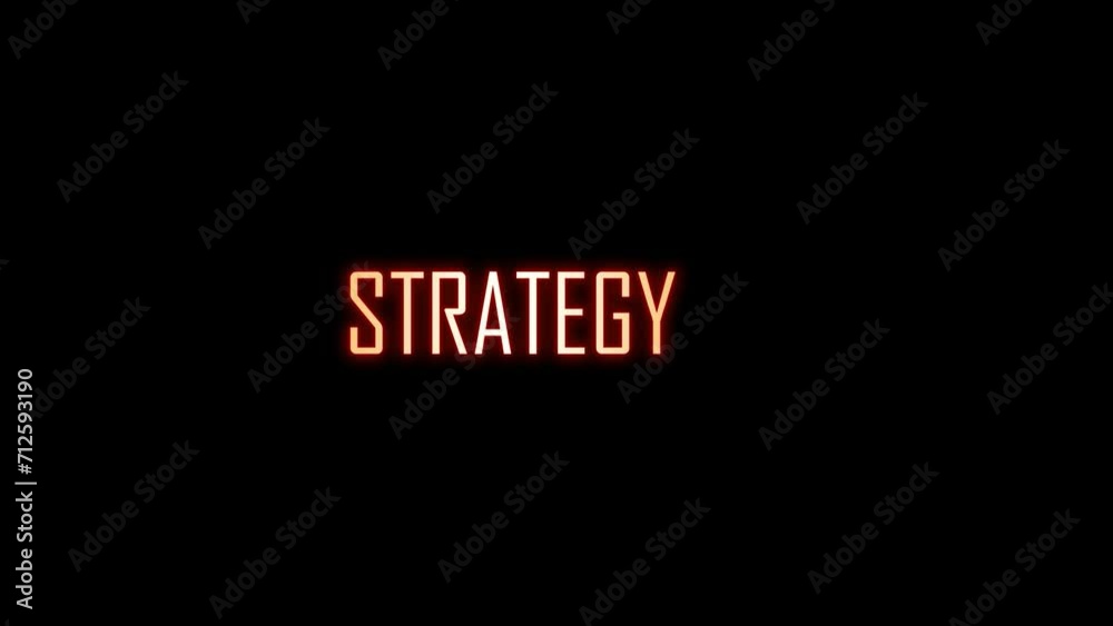 Neon arrow sign with text. Word Strategy. Strategic Mastery: Crafting Your Path to Success concept. Neon arrow sign with text. Word Strategy. Strategic Mastery: Crafting Your Path to Success concept.