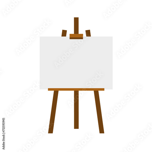 Sienna Painter's Easel Brown - Mockup isolated on background