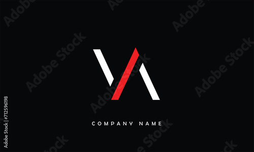 VA, AV, V, A Abstract Letters Logo Monogram