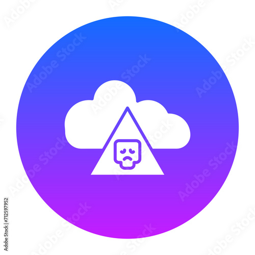 Infected Cloud Icon of Security iconset.