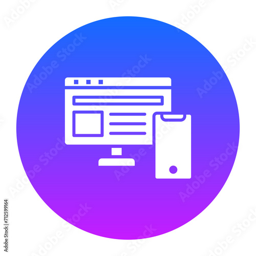 Responsive Design Icon of Seo and Web iconset.
