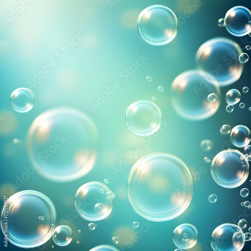 background blue bubbles
