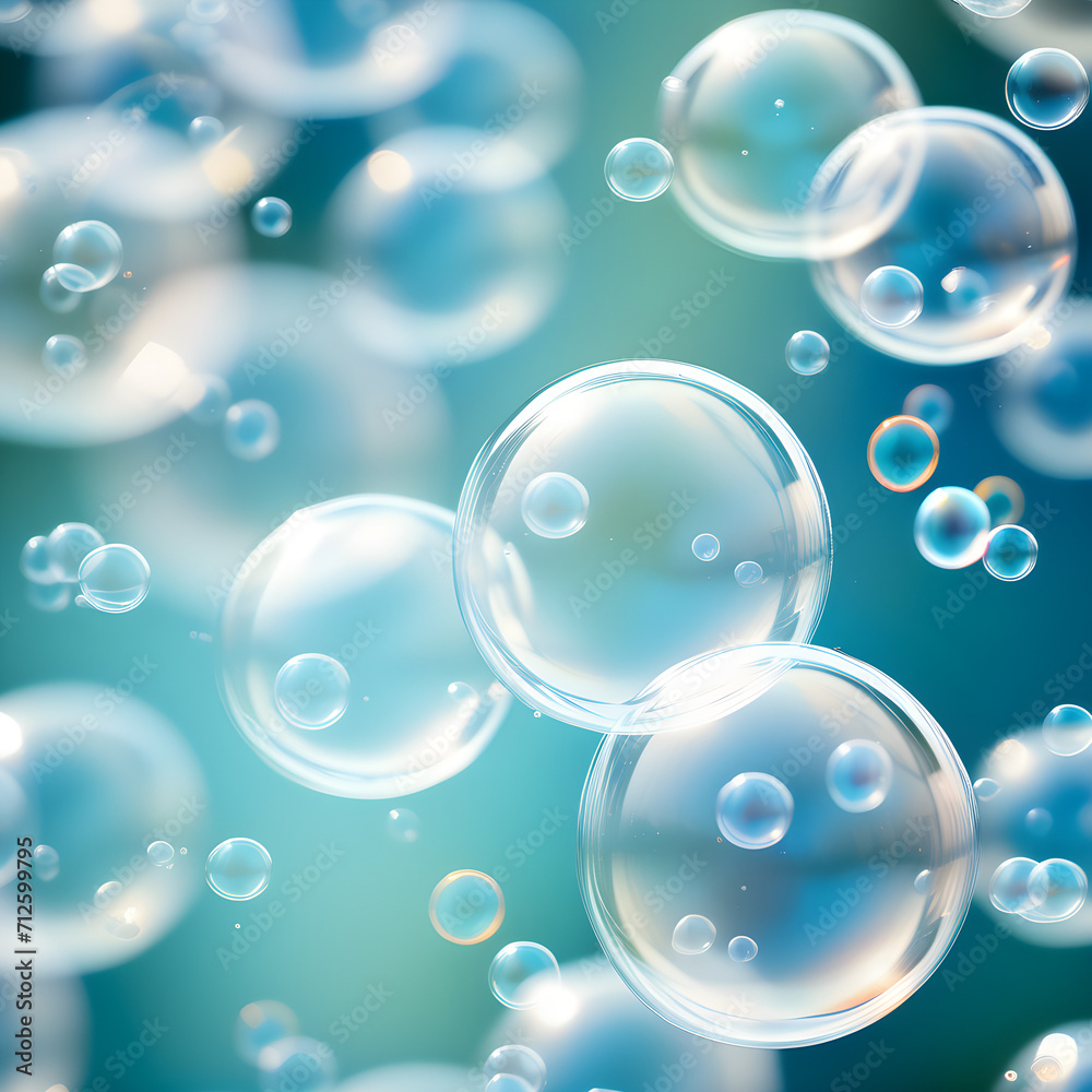 background blue bubbles
