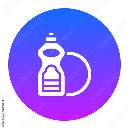 Clean Dishes Icon of House Cleaning iconset.