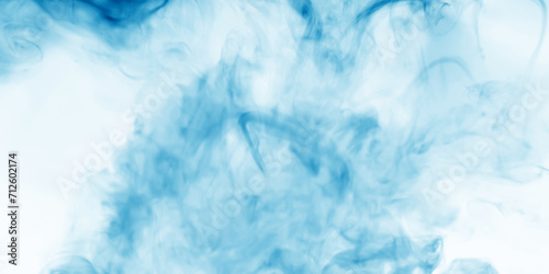 Light blur background with cyan  blue fog floating in the air.