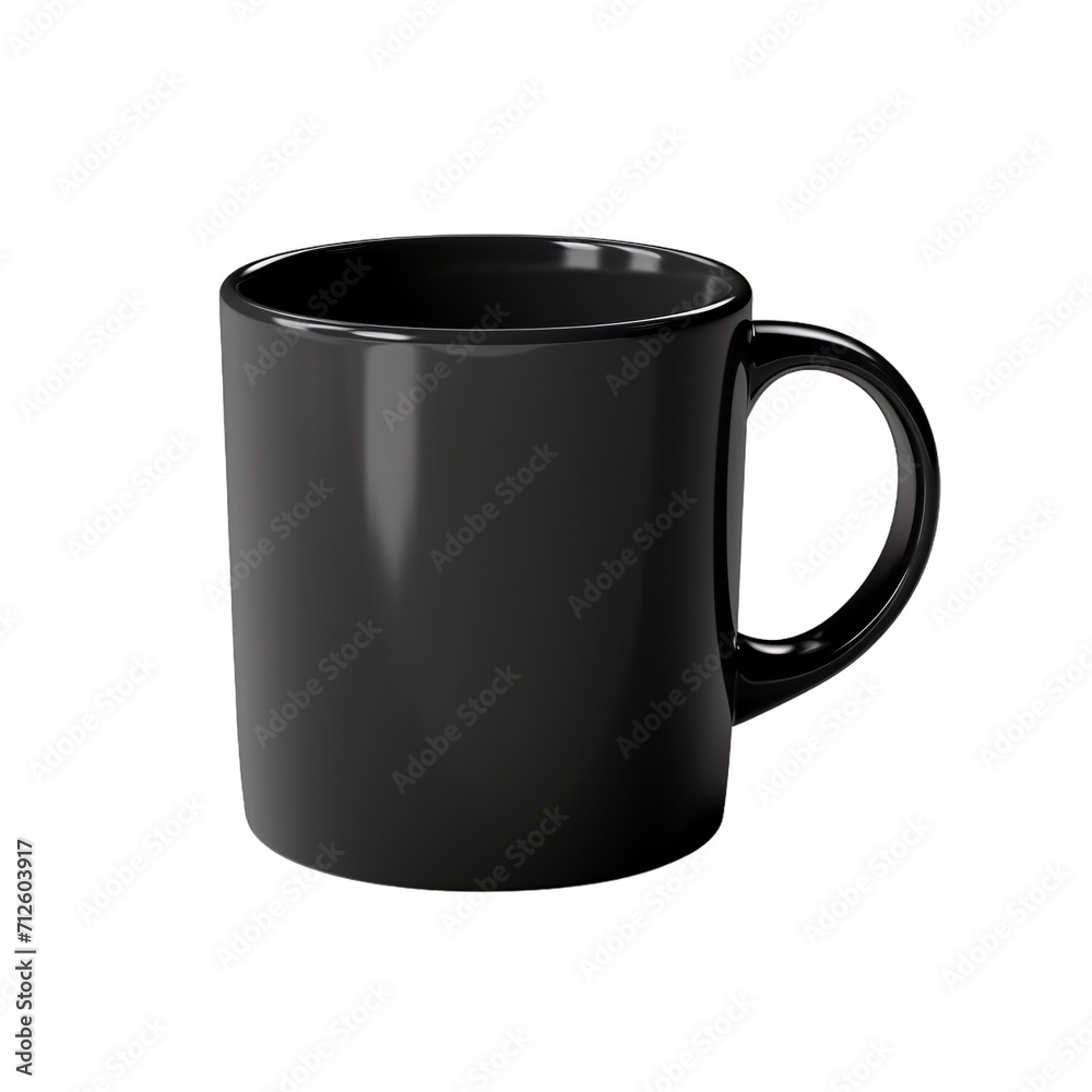 black cup isolated on white, black ceramic tea mug, sublimation mug, porcelain mug isolated on transparent background for mockup black cup isolated on white, black ceramic tea mug, sublimation mug, porcelain mug isolated on transparent background for mockup