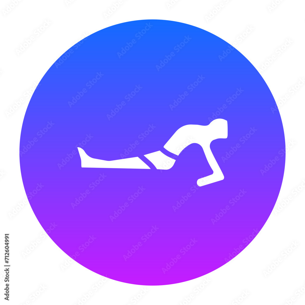 Fish Pose Icon of Physical Fitness iconset.