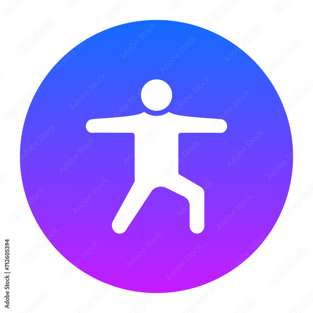 Warrior Pose Right Icon of Physical Fitness iconset. Warrior Pose Right Icon of Physical Fitness iconset.