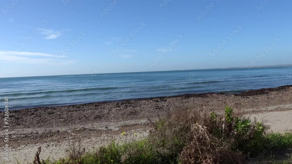 Sciacca, Sicily, Italy The Spiaggia di San Marco, or San Marco Beach, in winter. Sciacca, Sicily, Italy The Spiaggia di San Marco, or San Marco Beach, in winter.