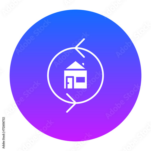 House Exchange Icon of Real Estate iconset.