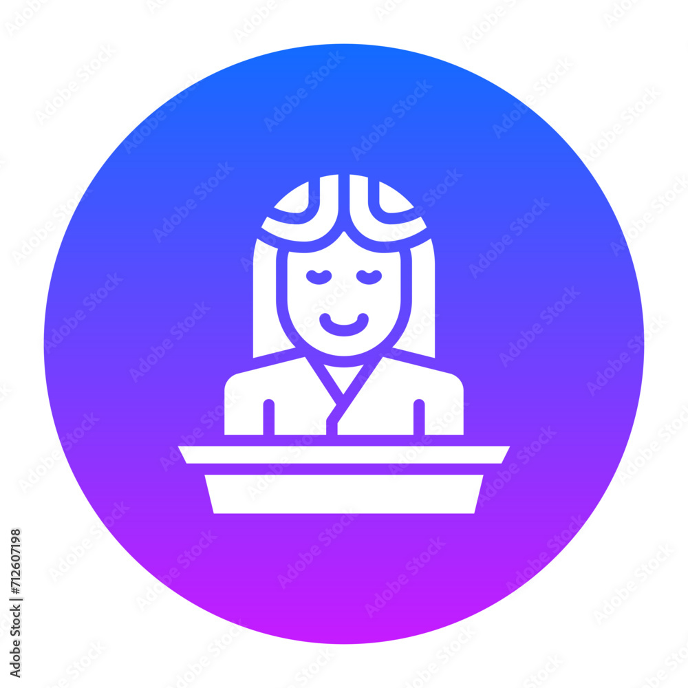 Receptionist Icon of Hotel Services iconset.