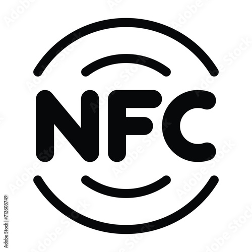 NFC Tap and Pay Icons Set - Contactless Payment, Mobile Wallet Symbols Vector Graphics