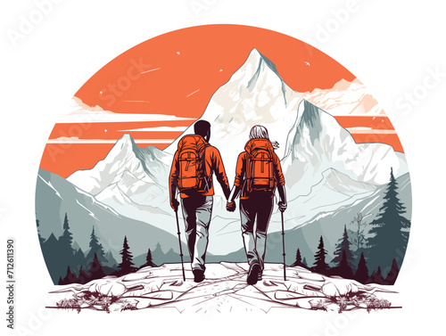 couple hiking

