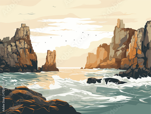 sea and rocks