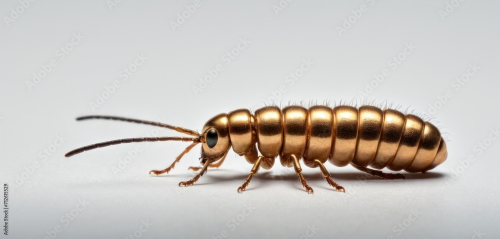 a close up of a gold bug on a white surface with a black eye in the center of the image and a black eye in the middle of the image. a close up of a gold bug on a white surface with a black eye in the center of the image and a black eye in the middle of the image.
