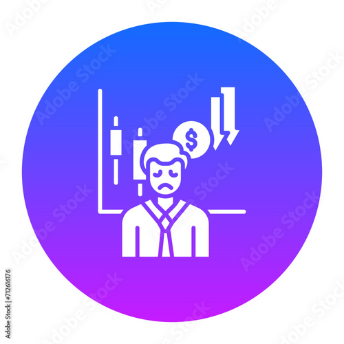Businessman Sad Icon