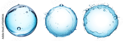 Water drops isolated on white