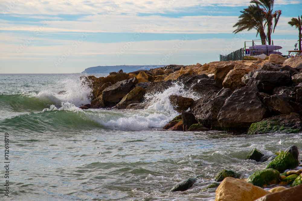 Obraz premium Mediterranean sea waves