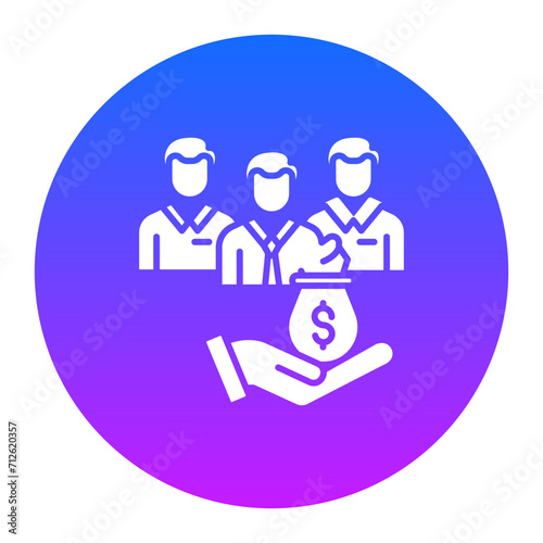 Crowdfunding Icon of Business Startup iconset.