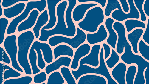 Fun design for summer, water waves. Abstract background. Vector seamless pattern. Trendy Y2k Backdrop Textute.