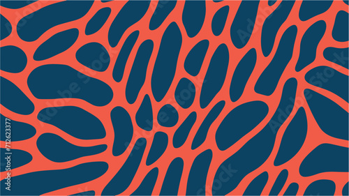 Tiger print. Seamless vector background. Zebra skin. Vector tiger pattern. Seamless pattern.Living coral.