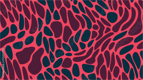 Seamless pattern with cute betroot. Background in paper style. A simple print in a hand-drawn style. Repeating pattern.