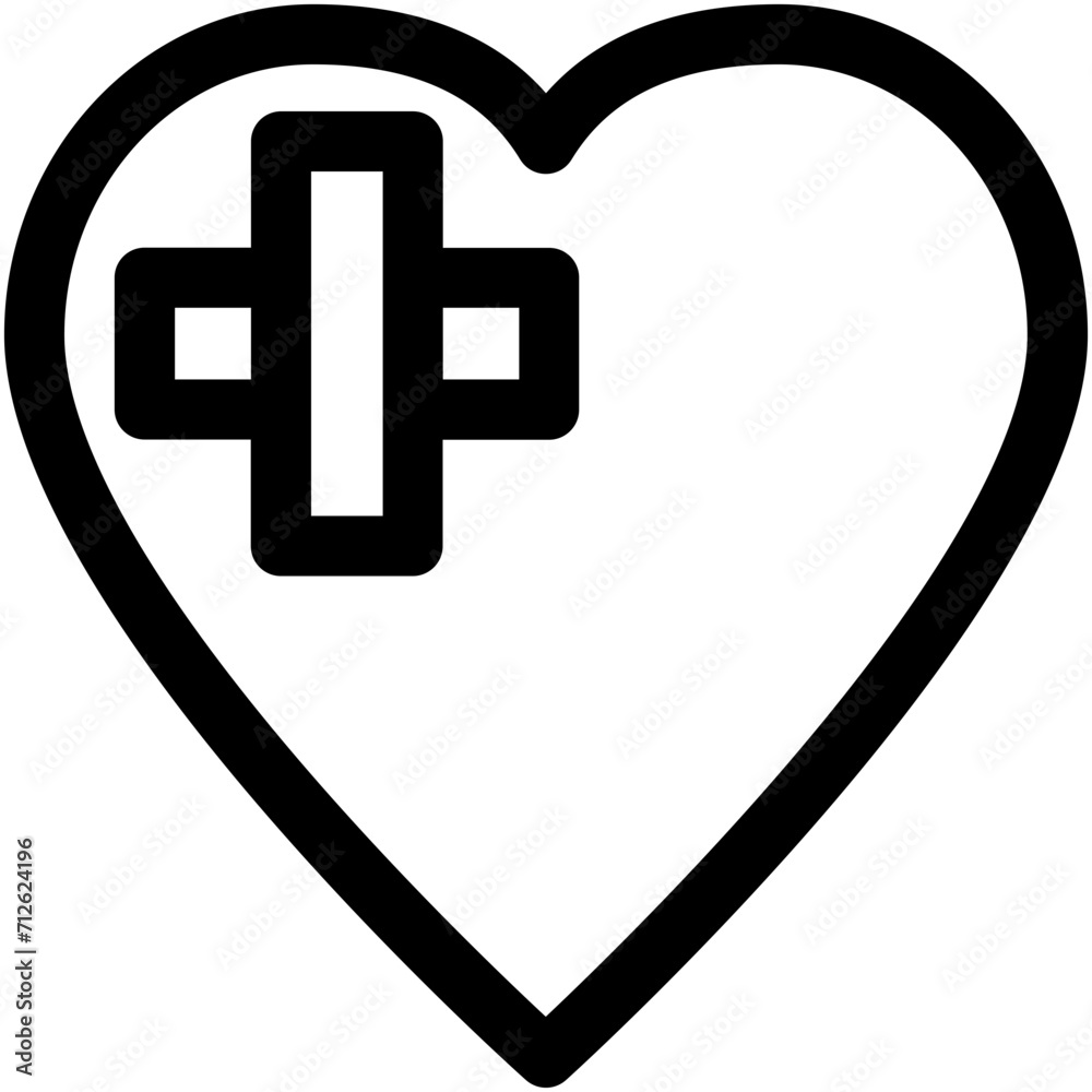 Fototapeta premium Broken Heart Vector Icon