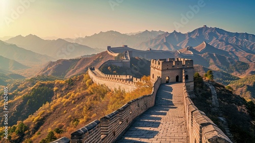 majestic chinese wall seen from the wall