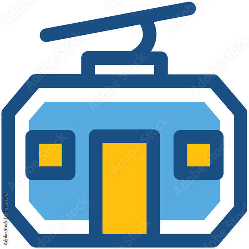 Ropeway Vector Icon