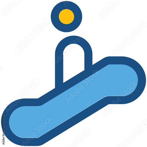 Escalator Vector Icon
