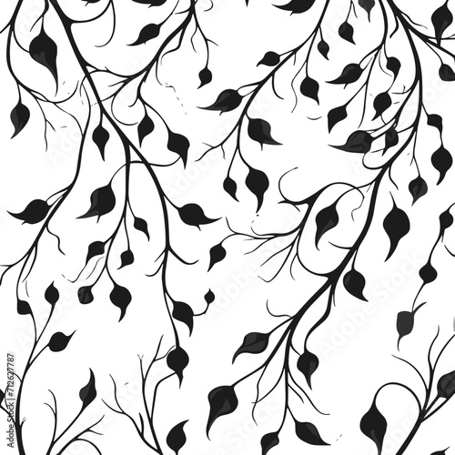 tree, nature, vector, illustration, silhouette, branch, leaf, design, plant, floral, black, flower, art, drawing, decoration, pattern, spring, bird, element, season, frame, forest, leaves, old, trunk,
