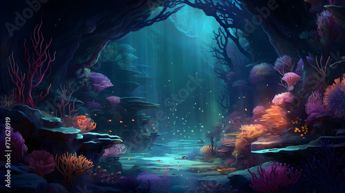 2d underwater sea background environment for a battle arena mobile game generative ai,,
Dive into Action with AI-Generated 2D Underwater Background