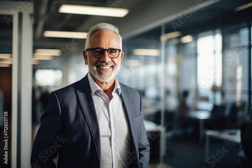 Portrait of a mature businessman posing in modern office