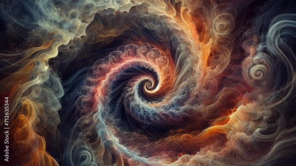 abstract fractal background with circles