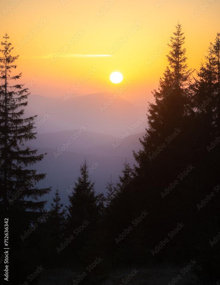 Carpathians, sunrise Carpathians, sunrise