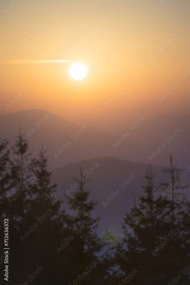 Carpathians, sunrise