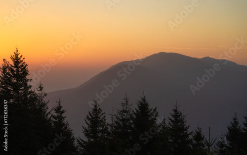 Carpathians, sunrise