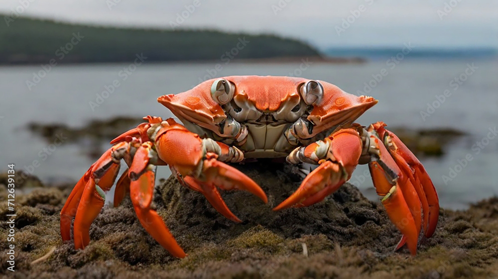 Beautyful Crab is walk on the beaches Beautyful Crab is walk on the beaches